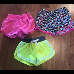 Three Pairs Of Athletic Girl’s Shorts Size 4/5